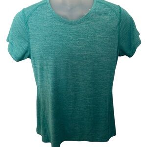 REI Co-op Green Heathered Short Sleeve Tee Women M Medium